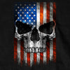 Hot Leathers GMT3483 Menâ€™s Shooter Skull Patriotic Sleeveless Black Shirt
