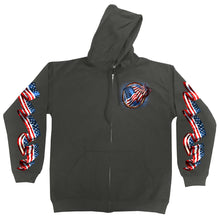 Hot Leathers GMZ4532 Menâ€™s Charcoal 'Hoop Eagle Hoodie'