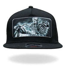 Hot Leathers GSH1019 Black â€˜Assassin Riderâ€™ Snap Back Hat