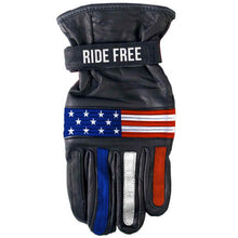Hot Leathers GVM1303 Uni-Sex â€˜Ride Freeâ€™ USA Flag Leather Gloves