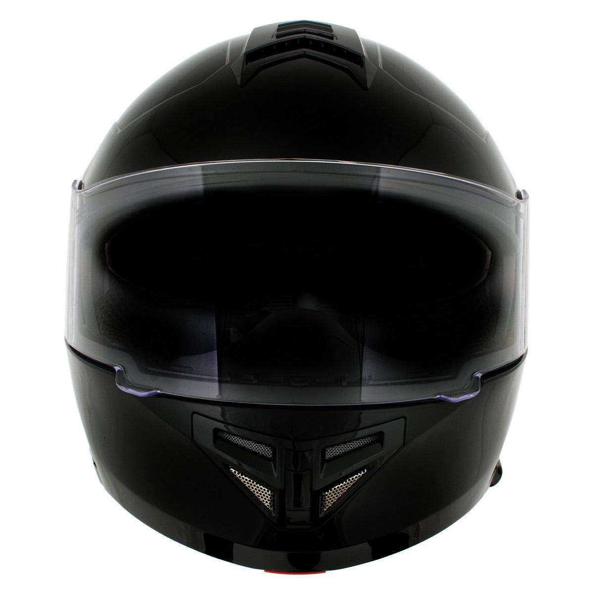 BLUETOOTH GLOSS H7000 BLACK MODULAR Helmet w/ Intercom - Built-in Spea ...