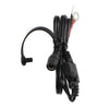Milwaukee Leather 12V motorcycle harness wire for hoodies and jackets, shown as a black webbed wiring harness.