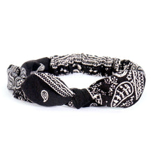 Hot Leathers HRJ1006 Paisley Black Headband