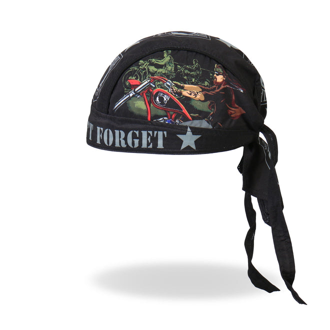 Hot Leathers HWH1015 Commemorative Veteran Headwrap from DOO RAGS, featuring a patriotic design and bold lettering.