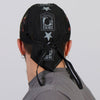 Hot Leathers Commemorative Veteran Headwrap DOO RAGS in black with patriotic American flag design and Hot Leathers logo.