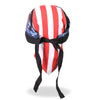 Hot Leathers DOO RAGS flag and eagle headwrap featuring bold patriotic design and vibrant colors.