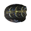 Hot Leathers Skull Cavern Headwrap from DOO RAGS collection, featuring skull and cavern designs in black and gray fabric.