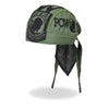 Hot Leathers POW Headwrap from DOO RAGS collection, featuring bold camouflage design and comfortable fabric.