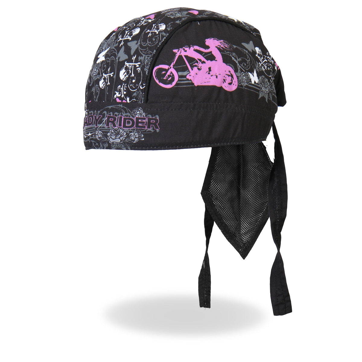 Hot Leathers Lady Rider Stud Headwrap from DOO RAGS collection, featuring metal stud accents and stylish design for women riders.