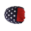 Hot Leathers American Flag Headwrap DOO RAGS with bold star and stripe design, perfect for motorcycle and casual wear.