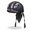Hot Leathers Skull Face Headwrap from DOO RAGS collection, featuring bold skull design and comfortable fabric for headwear.