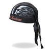 Hot Leathers Skull Face Headwrap from DOO RAGS collection, featuring bold skull design and comfortable fabric.
