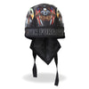 Hot Leathers Born Free Eagle POW DOO RAGS headwrap featuring patriotic eagle design and bold colors.