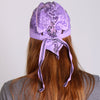 Hot Leathers Heart Headwrap from DOO RAGS collection featuring a vibrant red heart design on soft fabric.
