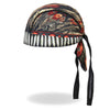 Hot Leathers Native American Headdress premium headwrap, DOO RAGS brand, featuring colorful design and traditional feather details.
