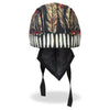 Hot Leathers Native American Headdress premium headwrap from DOO RAGS collection, featuring vibrant Native-inspired design and detailed craftsmanship.