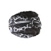 Hot Leathers Death Wings headwrap from DOO RAGS collection, featuring bold black and white wing design, worn as a stylish head covering.