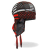 Hot Leathers HWH1099 Flag Bullets Headwrap, a DOO RAGS bandana featuring patriotic flag and bullet designs on soft fabric.