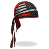 Hot Leathers Flag Bullets Headwrap from DOO RAGS collection, featuring bold bullet and flag design, perfect for motorcycle style.