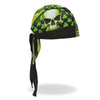 Hot Leathers Celtic Skull Headwrap from DOO RAGS collection, featuring a bold skull and Celtic design in black and white.