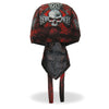 Hot Leathers Celtic Cross Headwrap from DOO RAGS collection, featuring a bold Celtic cross design in black and white.