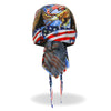 Hot Leathers Hoop Eagle Headwrap from DOO RAGS collection, featuring bold eagle design and vibrant colors.