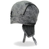 Hot Leathers Charcoal Dye Denim Headwrap from DOO RAGS collection, featuring rugged denim fabric and stylish design.