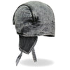 Hot Leathers Charcoal Dye Denim Headwrap from DOO RAGS collection, featuring a stylish denim design and comfortable fit.