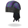 Hot Leathers DOO RAGS Voodoo Headwrap featuring bold black and purple design with skull and voodoo motif.