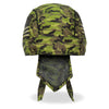 Hot Leathers Hot Leathers HWH1112 Camo Flag Headwrap, DOO RAGS style, featuring a camouflage flag design.