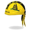 Hot Leathers Don't Tread On Me Headwrap from the DOO RAGS line, featuring a bold design with the iconic snake graphic.