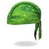 Hot Leathers Green Paisley DOO RAGS headwrap with vibrant paisley pattern and soft fabric, designed for style and comfort.