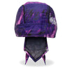 Hot Leathers Hot Leathers HWH1118 Tie-Dye DOO RAGS 2-headwrap with vibrant tie-dye pattern and stretchy fabric for headwear.