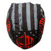 Hot Leathers Warrior Headwrap from DOO RAGS collection, featuring bold graphic design and vibrant colors.