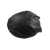 Hot Leathers Grey Rub-Off Seam Leather Headwrap, DOO RAGS style, featuring textured leather and seam detailing.