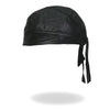 Hot Leathers HWL1010 Black Perforated Leather Head Wrap
