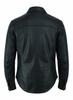 HL10403BLACK Leather motorcycle lightweight shirt - western biker club soft leather shirt - HighwayLeather