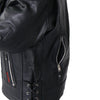 Hot Leathers ladies lace-up leather jacket with long sleeves, stylish women's motorcycle jacket featured in the image.