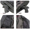 Hot Leathers women's black leather jacket with removable hoodie, featuring a stylish fit and detailed stitching.