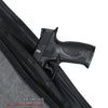 Black leather women's jacket by Hot Leathers with a removable hoodie, featuring a stylish and fitted design.