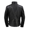 Back view of Hot Leathers Women's Serene black leather jacket, premium clean cut design, made in the USA.