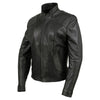 Hot Leathers Women's Serene Black Leather Jacket, front and side view, premium clean cut design, USA made.