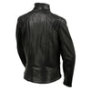 Hot Leathers Women's Serene black leather jacket, side and back view, premium clean-cut design, USA-made women’s jacket.