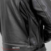 Hot Leathers JKM1021 Men's Black Leather Vented Scooter Jacket with Utility Pockets