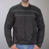 Hot Leathers JKM1023 Men’s Black High Visibility Nylon Jacket with Utility Pocket