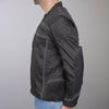 Hot Leathers JKM1023 Men’s Black High Visibility Nylon Jacket with Utility Pocket