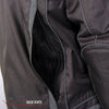 Hot Leathers JKM1023 Men’s Black High Visibility Nylon Jacket with Utility Pocket