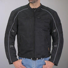 Hot Leathers JKM1024 Menâ€™s Black All Weather Armored Nylon Jacket with Concealed Carry Pocket
