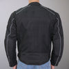 Hot Leathers JKM1024 Men’s Black All Weather Armored Nylon Jacket with Utility Pocket