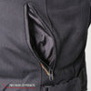Hot Leathers JKM1024 Men’s Black All Weather Armored Nylon Jacket with Utility Pocket